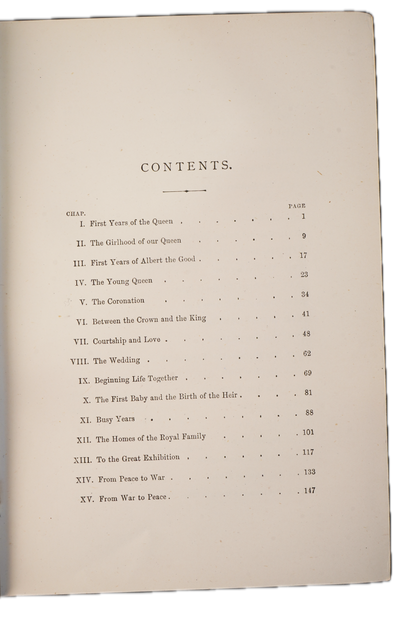 Queen Victoria Life and Times Gilt Decorated Cloth