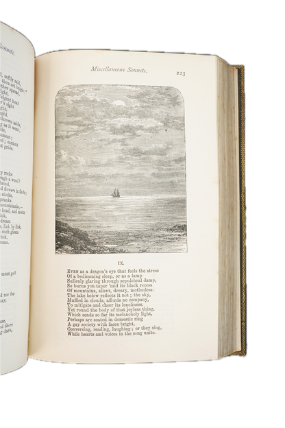1871 Wordsworth Poetical Works Mauchline Binding
