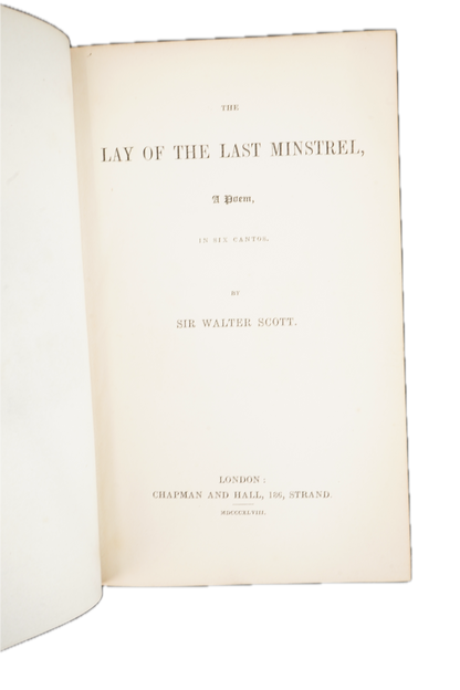 1848 Sir Walter Scott The Lay of the Last Minstrel