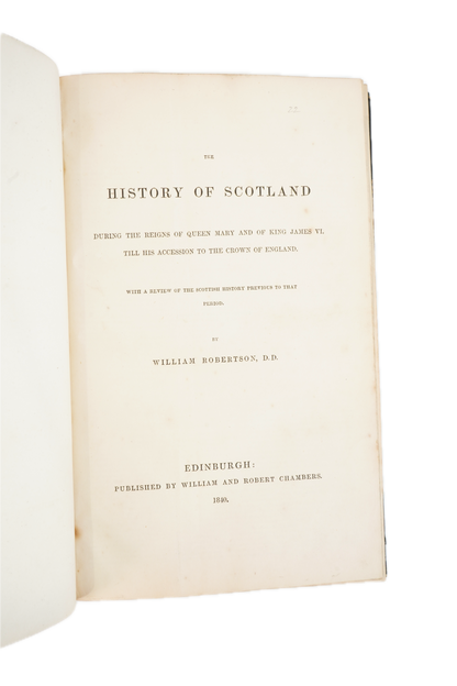 1840 William Robertson The History of Scotland