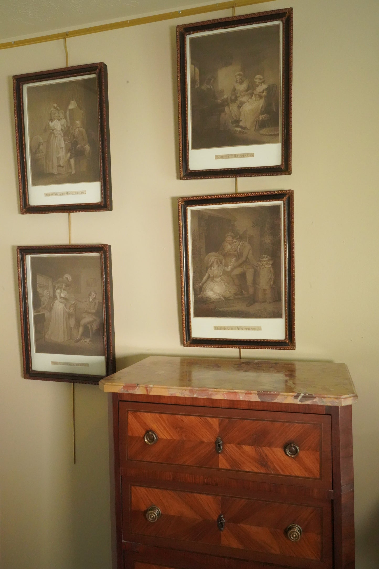 1789 Antique Stipple Engravings by John Raphael Smith (1751–1812) after a painting by George Morland (1763–1804)