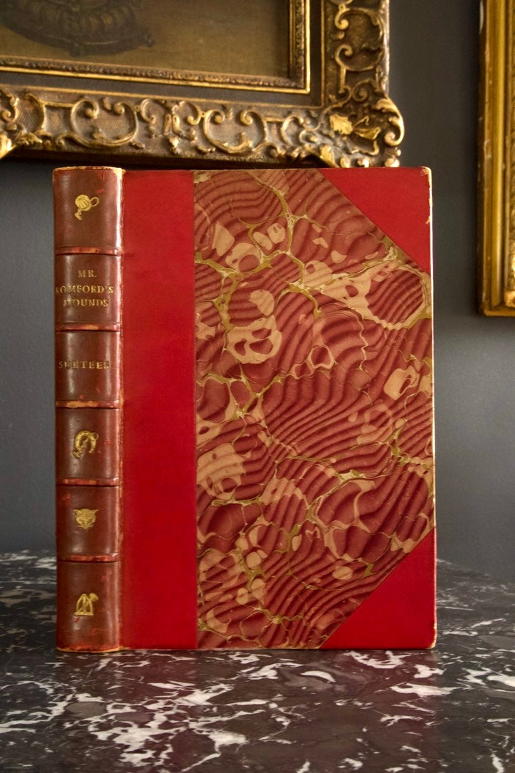Mr. Romford's Hounds Surtees Half Red Leather Book