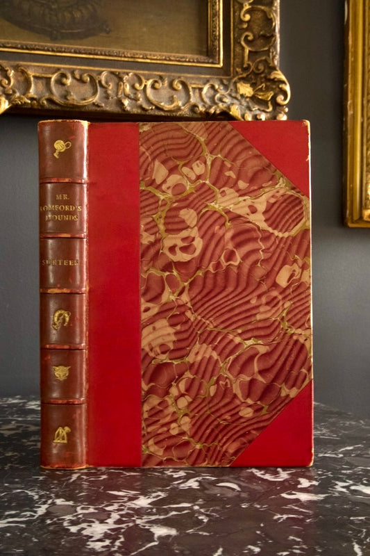 Mr. Romford's Hounds Surtees Half Red Leather Book