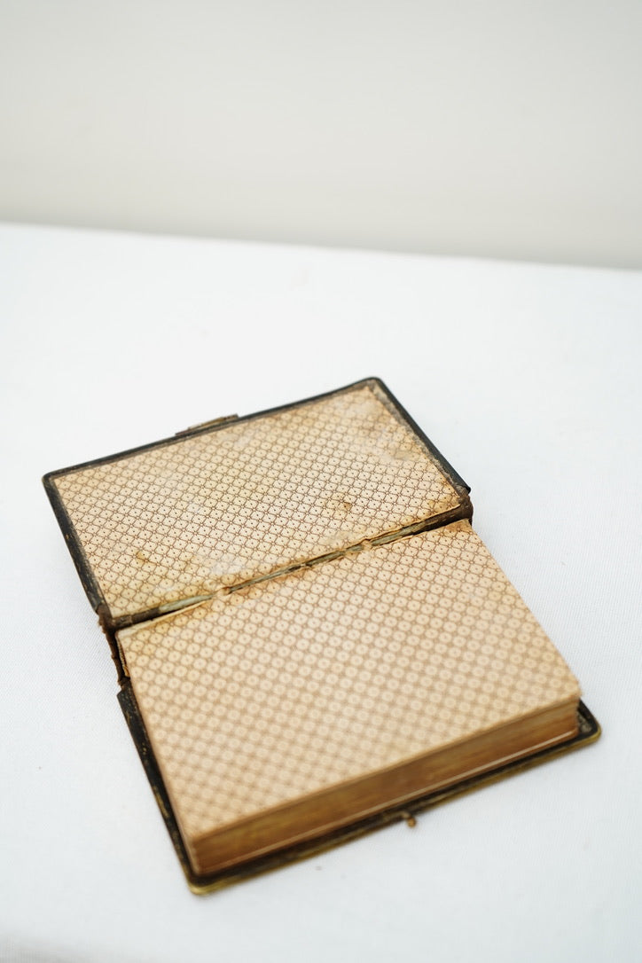 Miniature French Catholic Prayer Book Recueil de Prières Miniature with Clasp and Gilt Edges