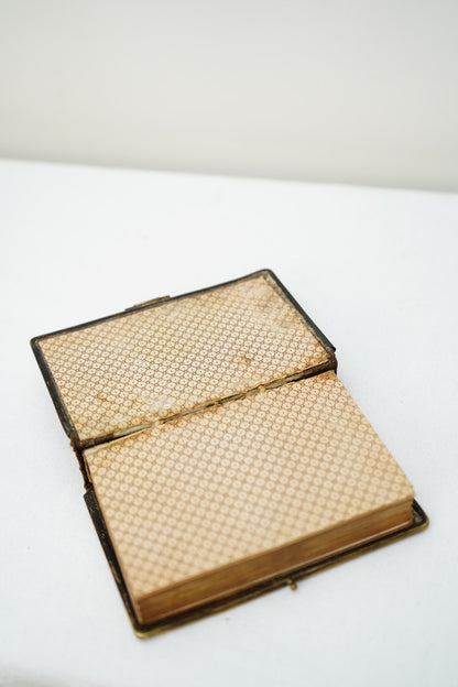 Miniature French Catholic Prayer Book Recueil de Prières Miniature with Clasp and Gilt Edges