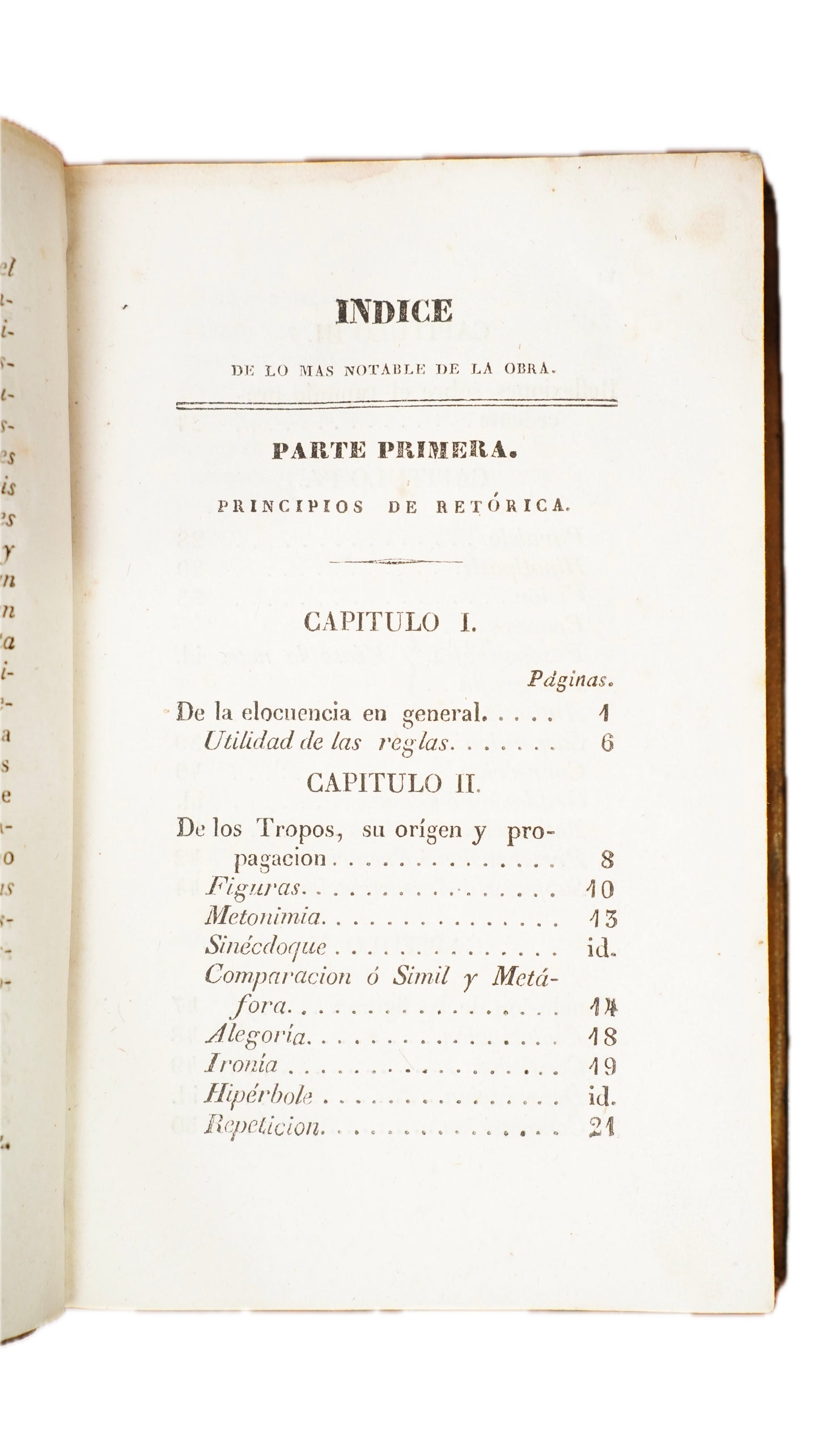Sanchez Principios de Retorica y Poetica 1840 Antique Spanish Leather Book
