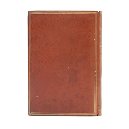 1839 "The Roman Poets of the Republic" Brown Full Leather Book