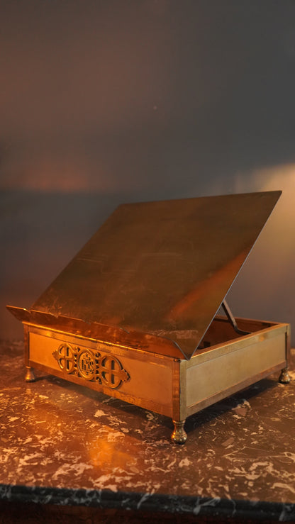 *RESERVED* Antique Brass Adjustable Bible Book Stand