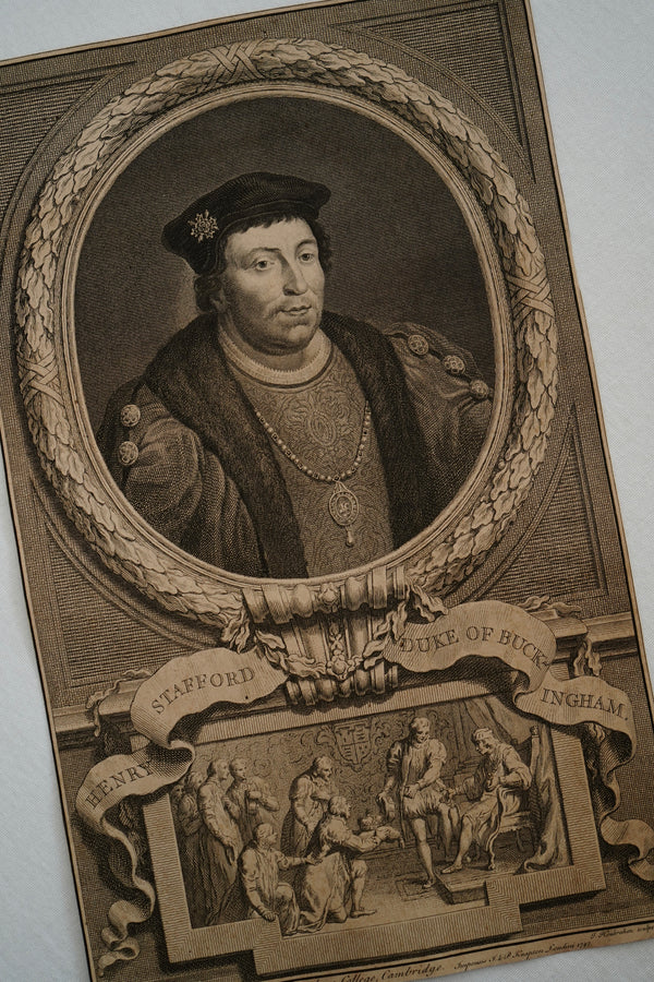 Early 19th Century Engraving "Duke of Buckingham" by Jacobus Houbraken secondary view