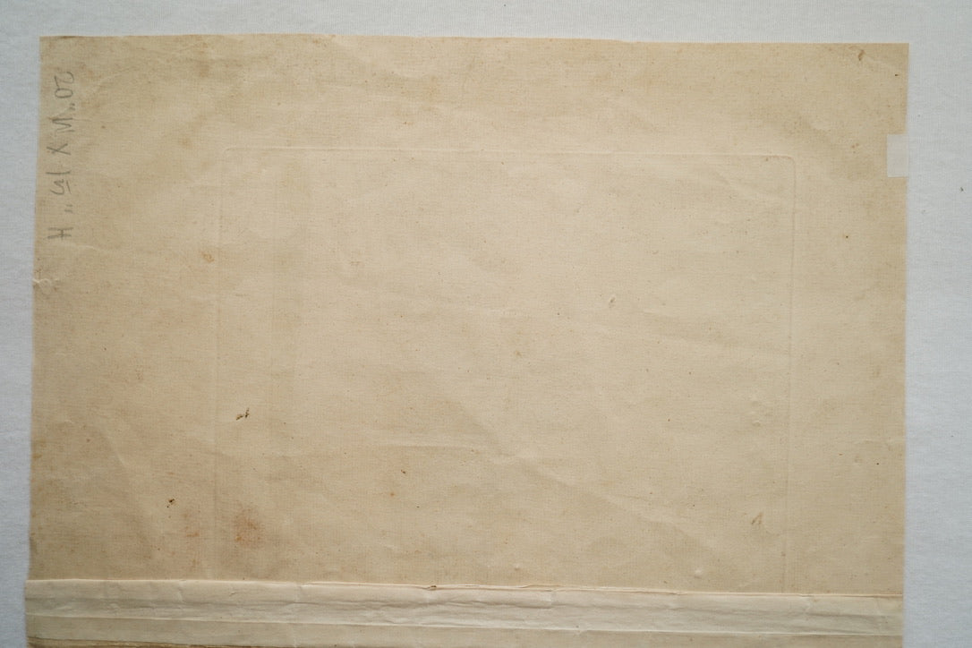 Antique Blenheim House Copperplate Engraving