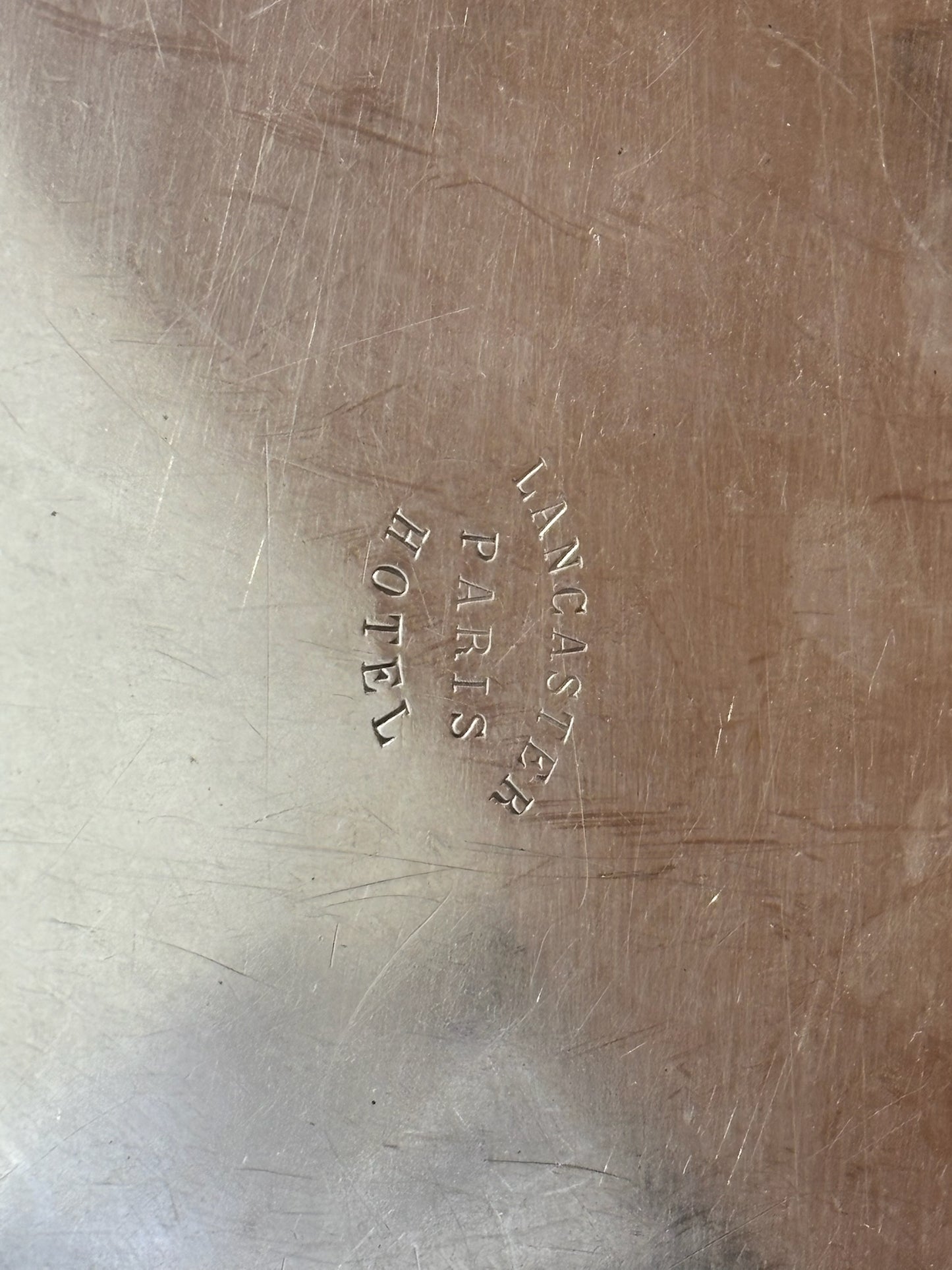 Vintage Christofle Silverplate Tray - Lancaster Paris Hotel