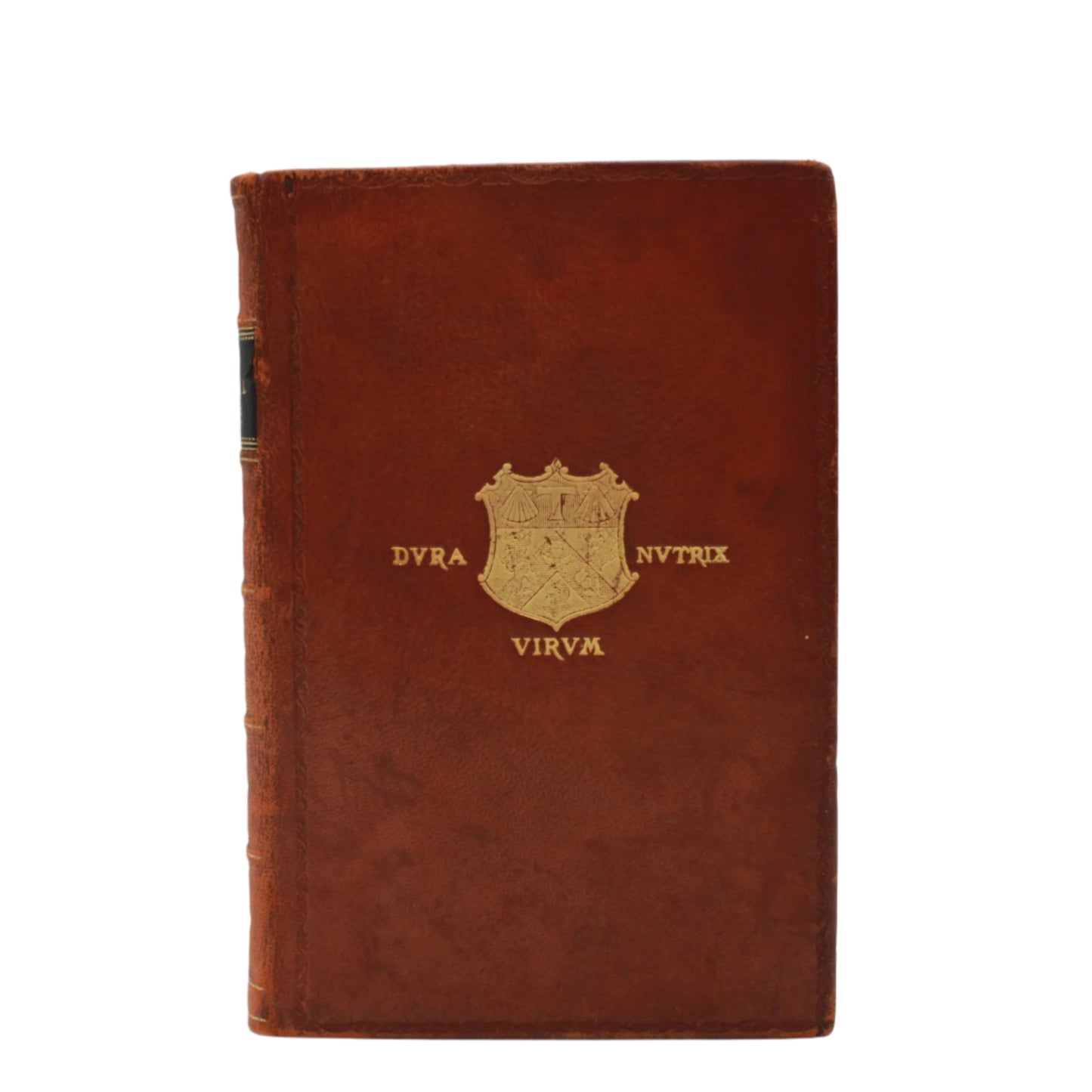 1919 "The Poetical Works of Robert Burns" Brown Full Leather Prize Binding Book