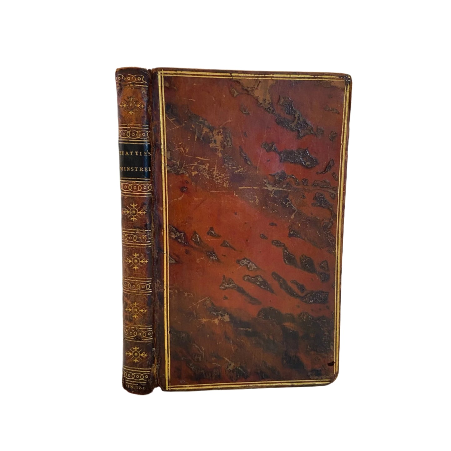 1807 "The Minstrel" Full Brown Calf Leather Book