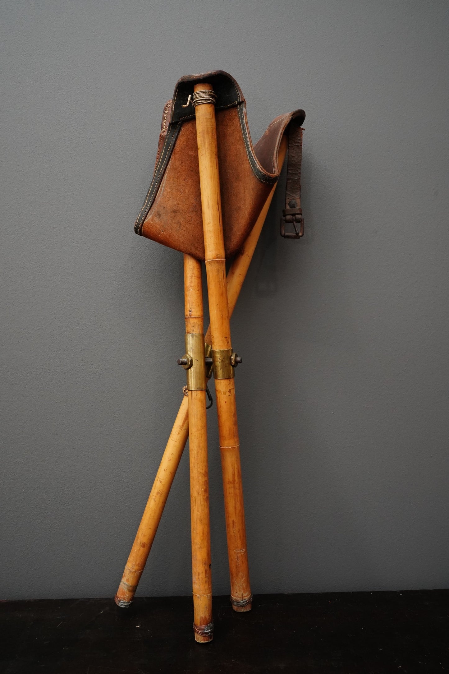 Vintage British Artist Paint Kit with Folding Stool, Easel, Palette and Paint Box