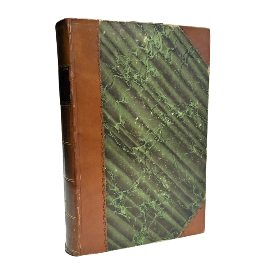 1846 "Brown’s Dictionary of The Holy Bible" Brown Half Leather Book