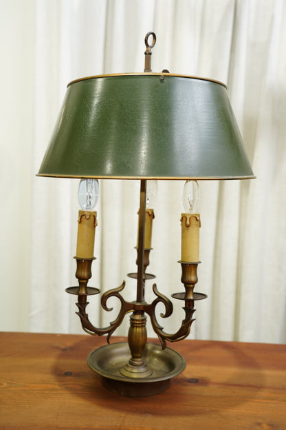 Vintage French Louis XVI Style Bouillotte Lamp