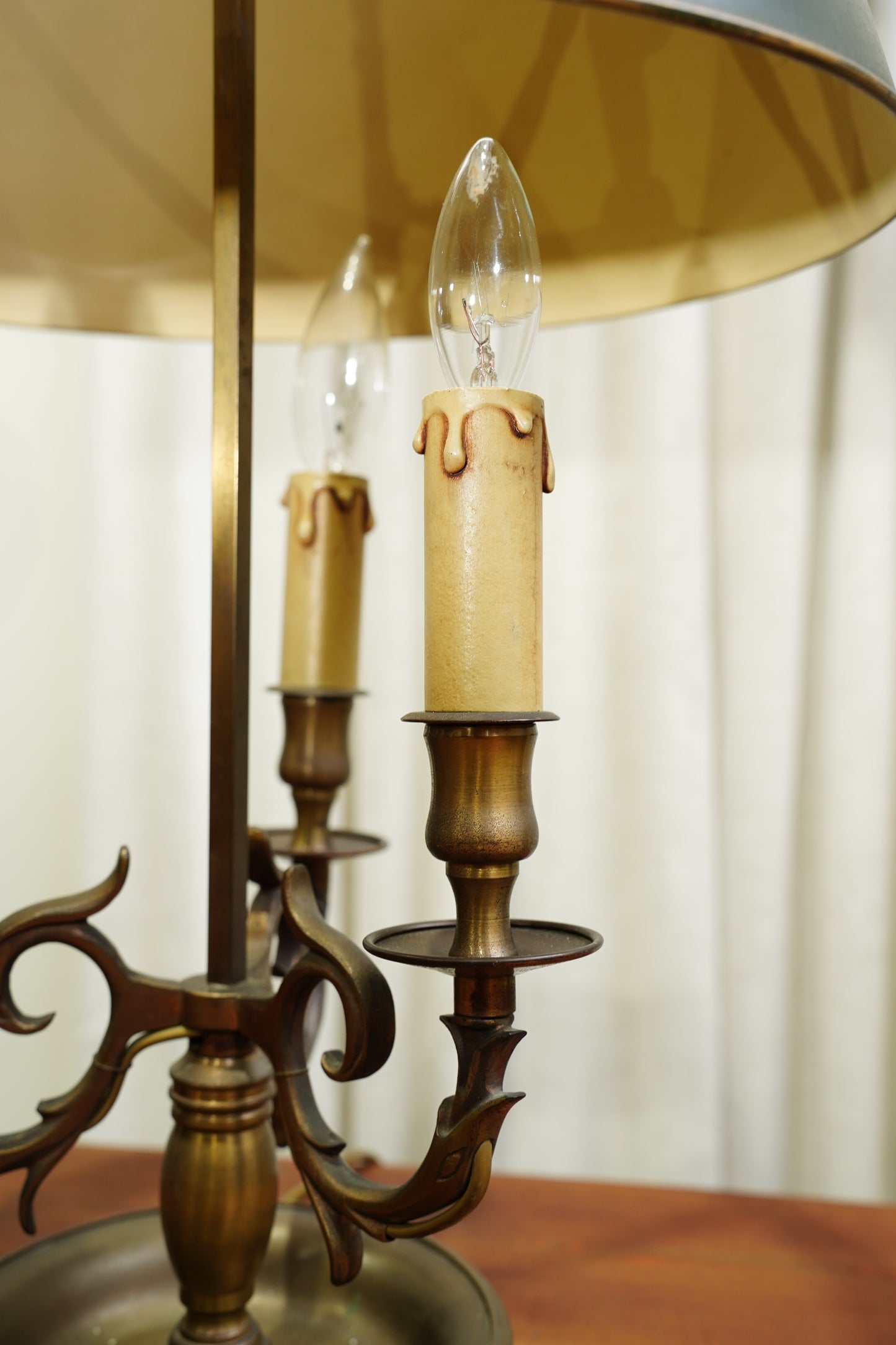 Vintage French Louis XVI Style Bouillotte Lamp