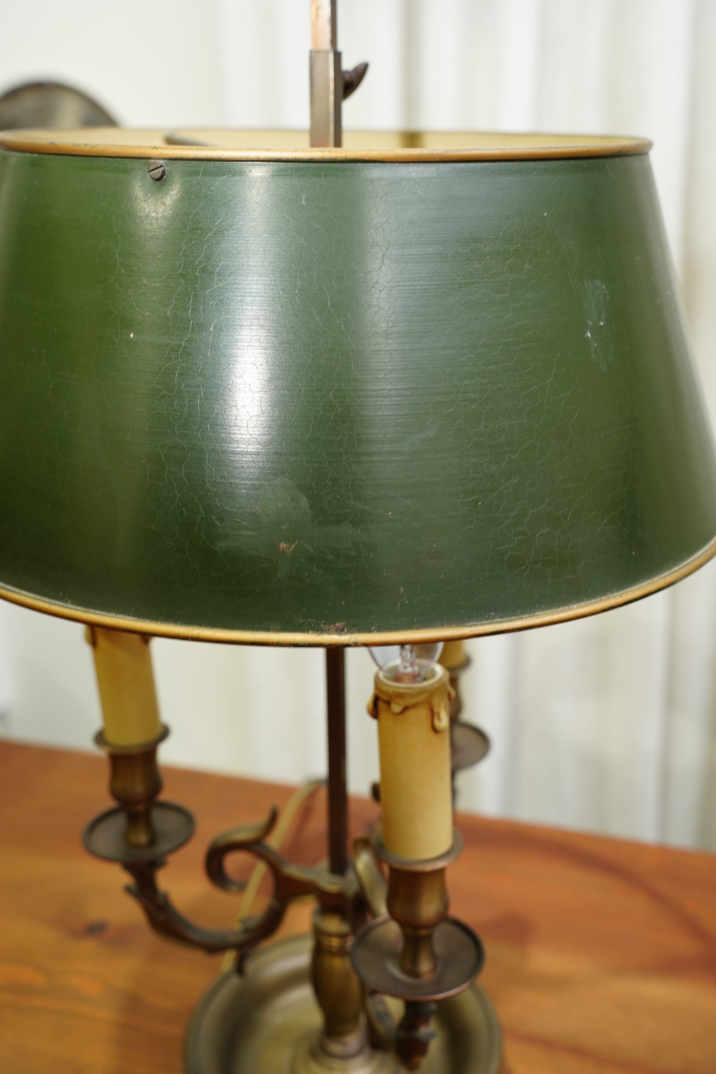 Vintage French Louis XVI Style Bouillotte Lamp