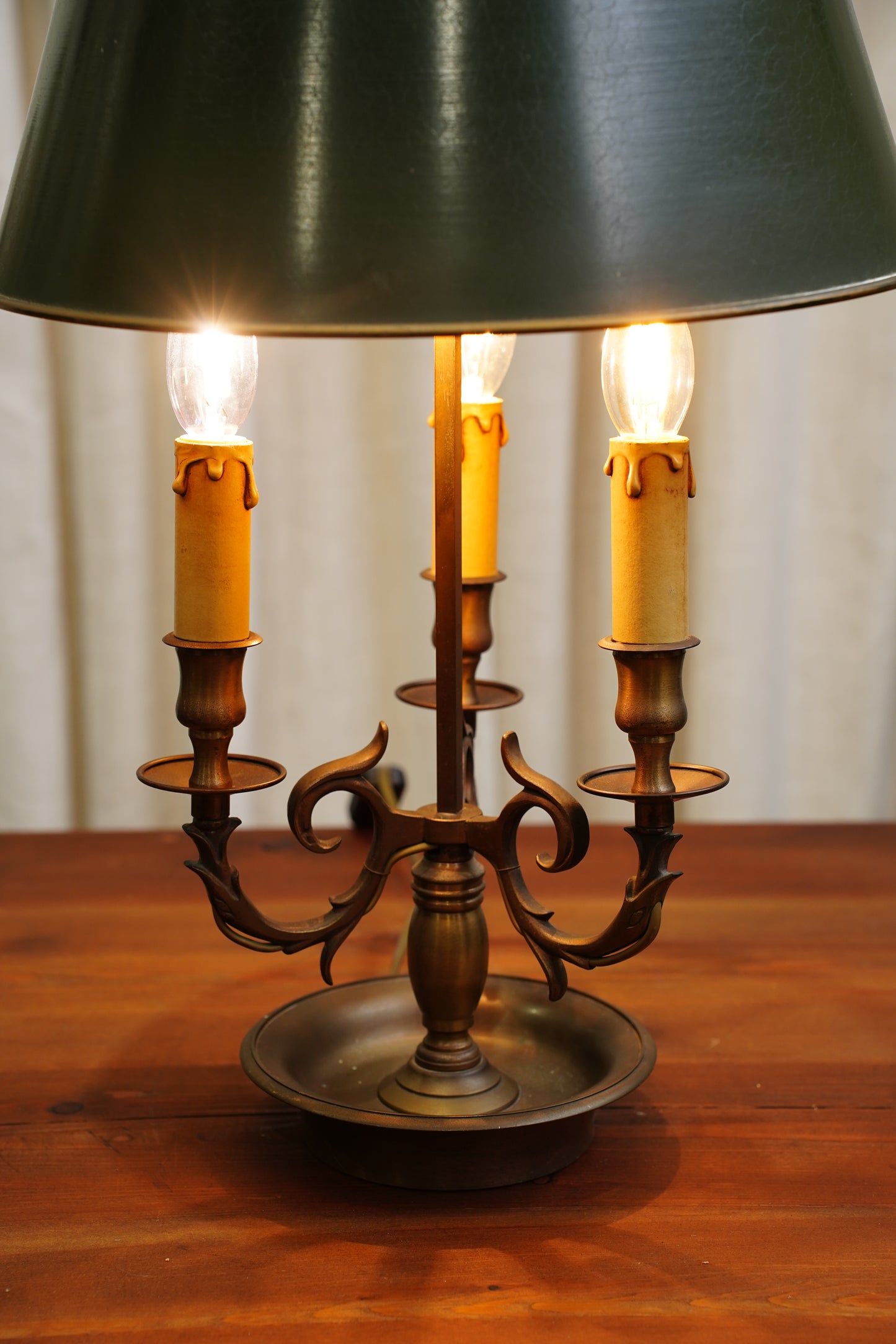 Vintage French Louis XVI Style Bouillotte Lamp