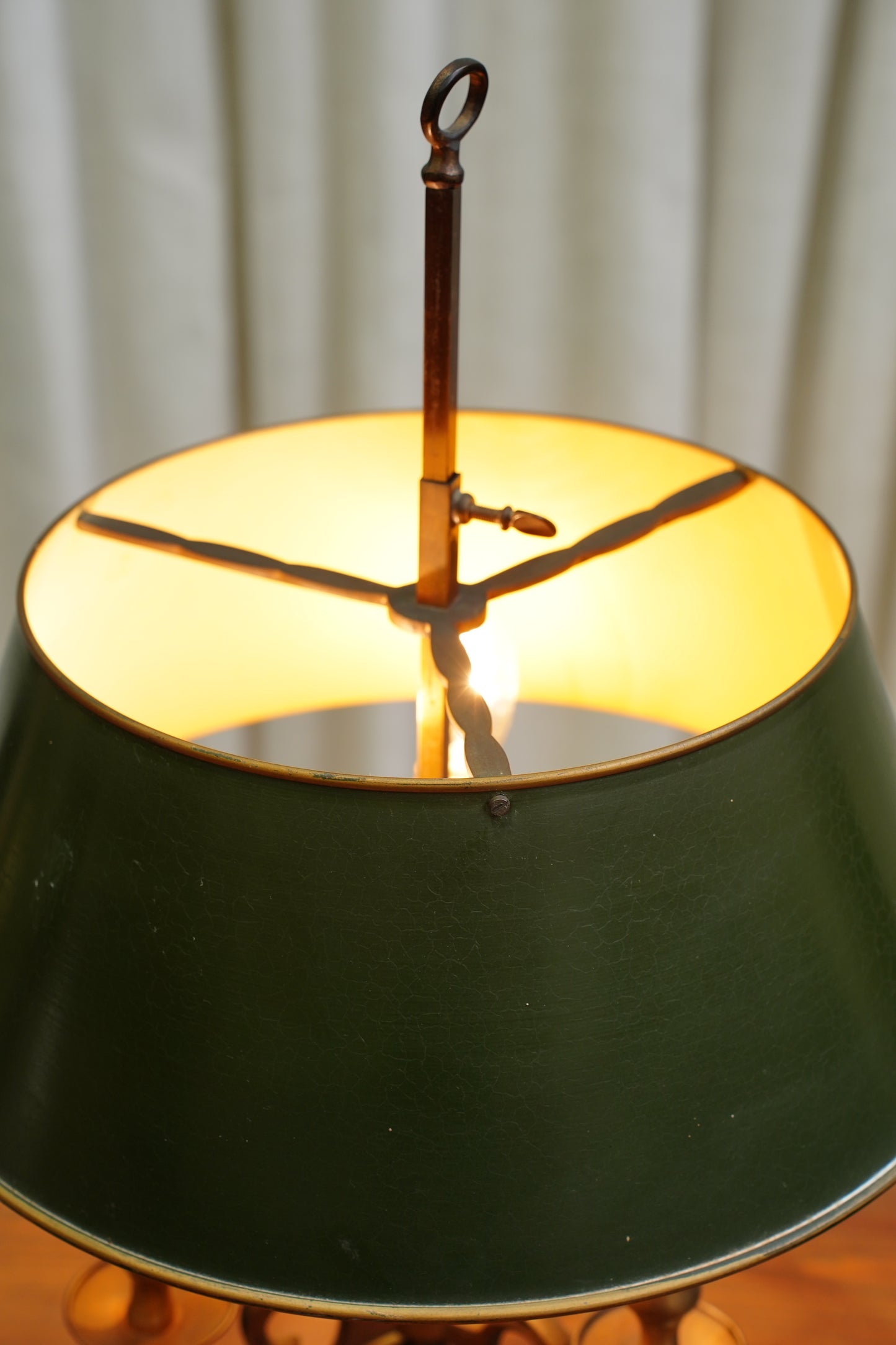 Vintage French Louis XVI Style Bouillotte Lamp