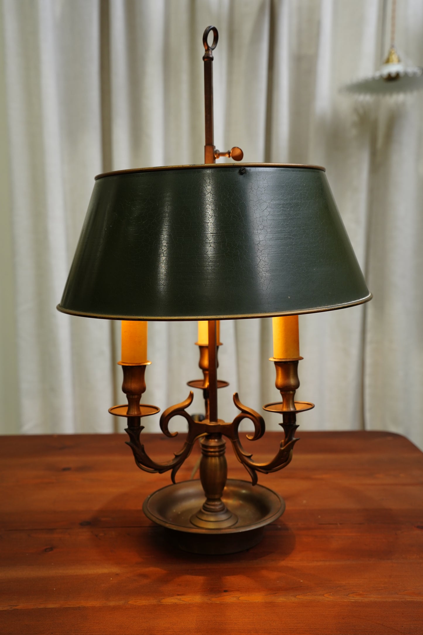 Vintage French Louis XVI Style Bouillotte Lamp