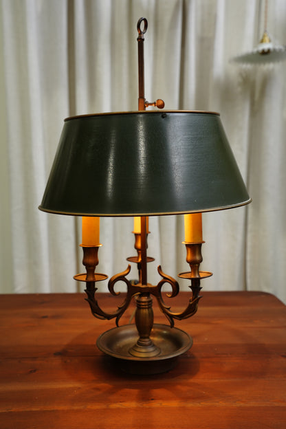 Vintage French Louis XVI Style Bouillotte Lamp