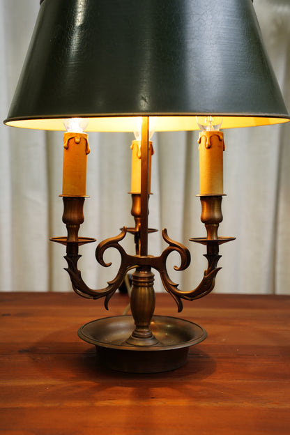 Vintage French Louis XVI Style Bouillotte Lamp