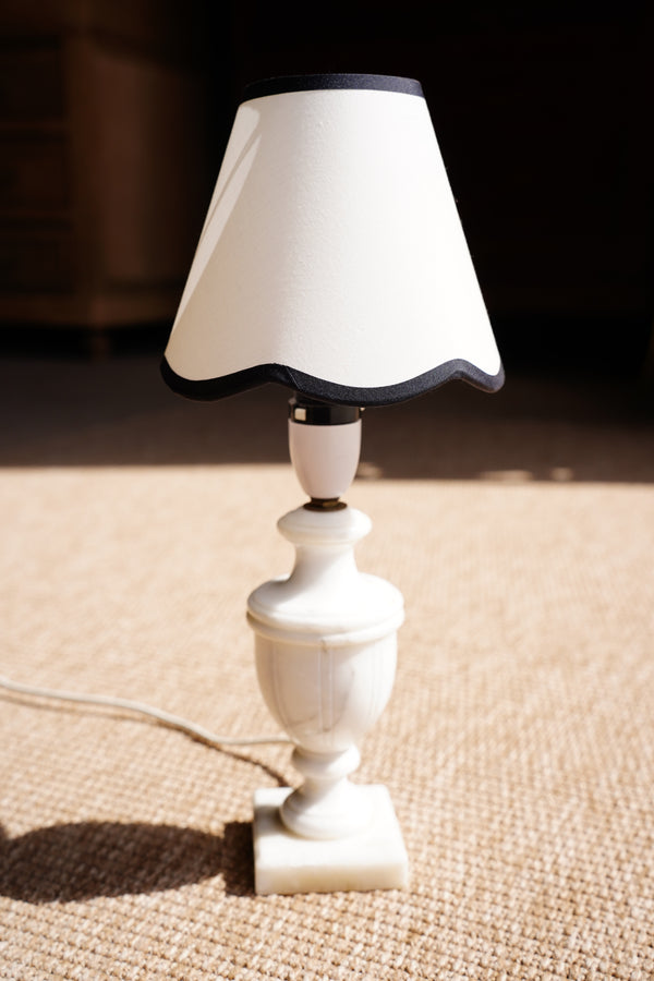 Italian Carved Alabaster Urn Table Lamp, Circa 1960 secondary view