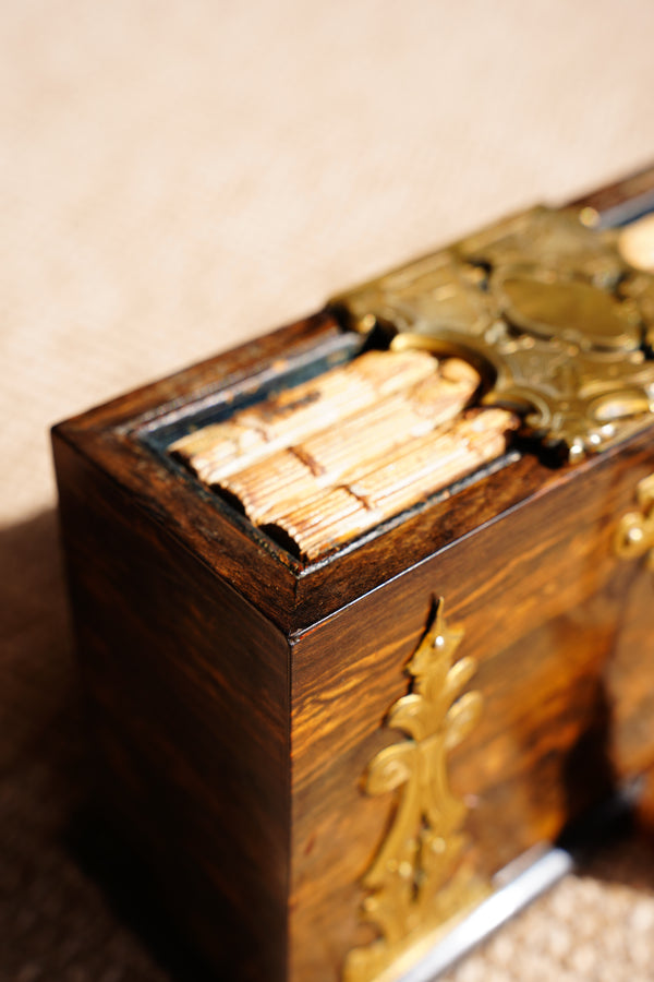 Antique Rosewood Spring Opening Stationery Box secondary view