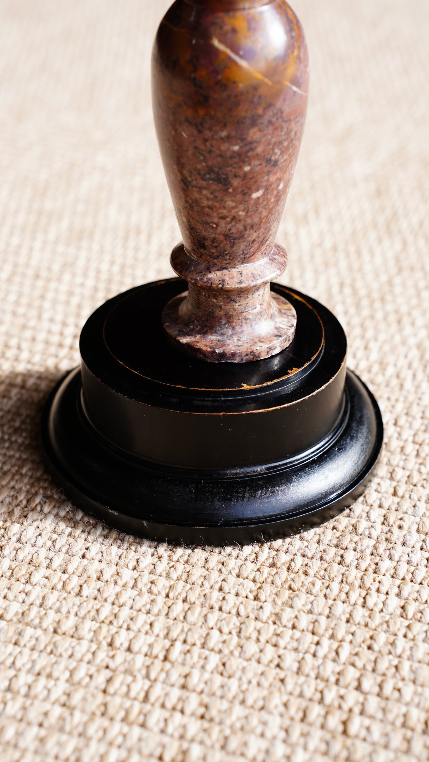 Antique Ebonized Cloche Stand or Riser
