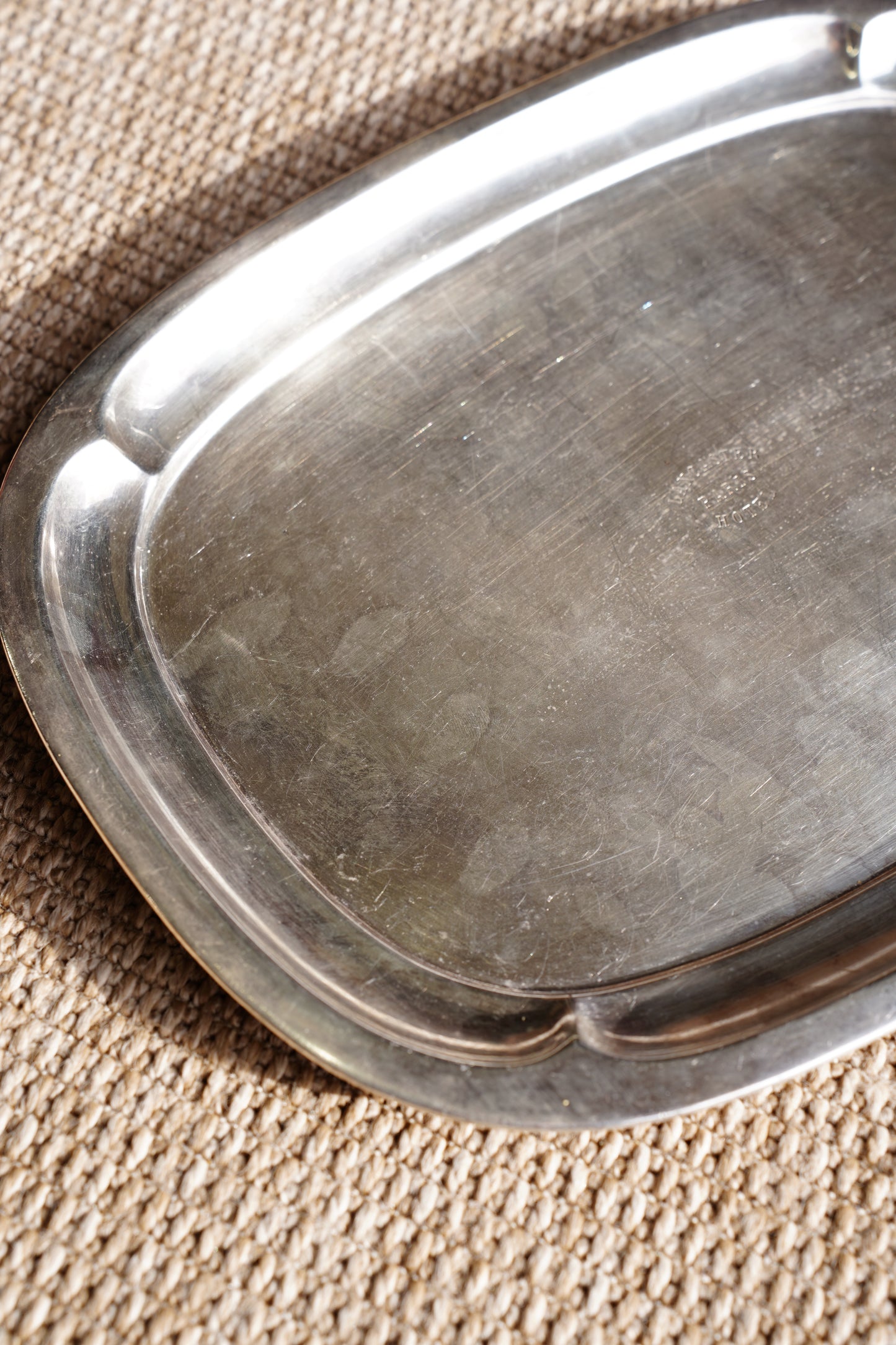 Vintage Christofle Silverplate Tray - Lancaster Paris Hotel