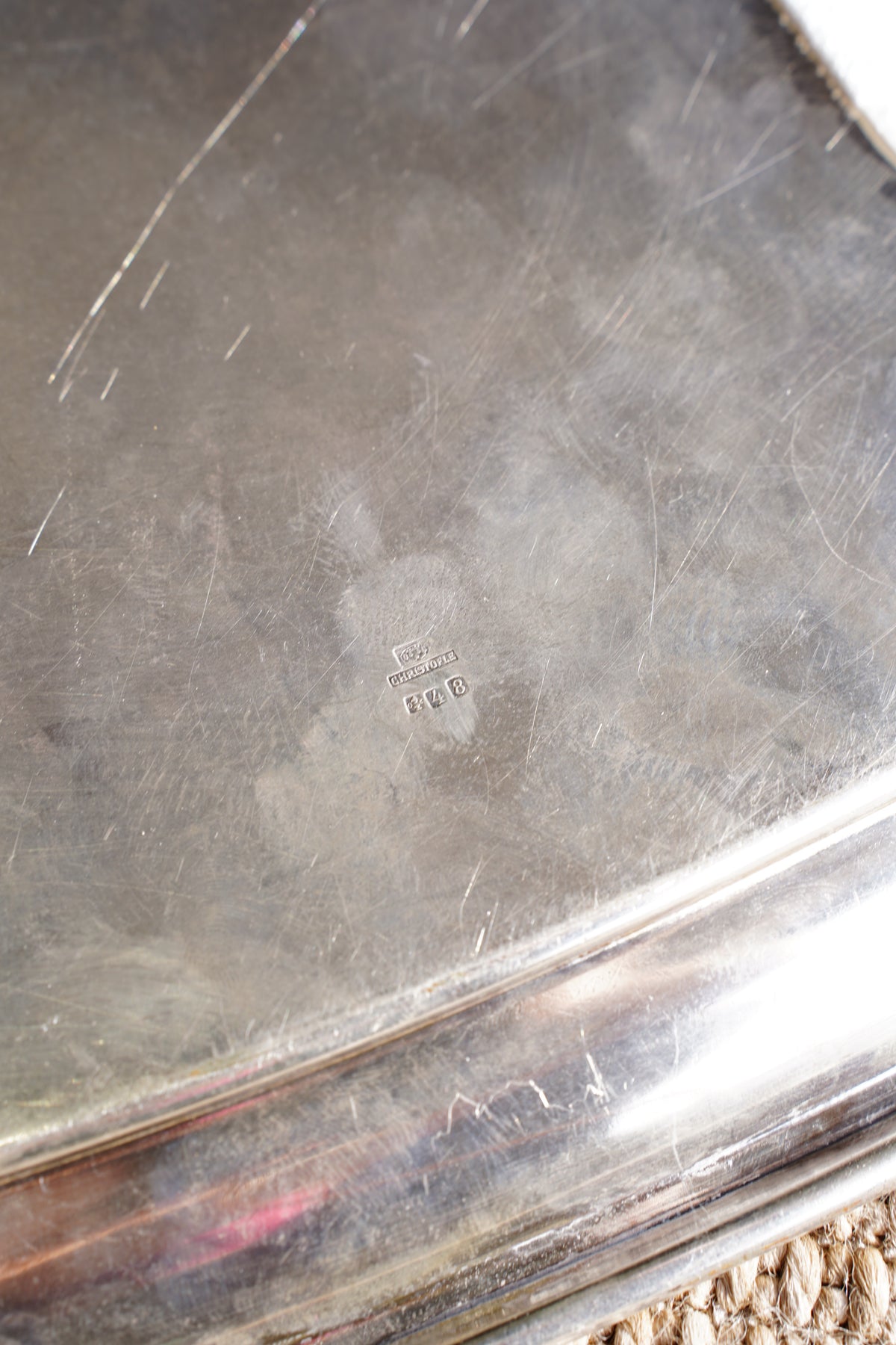 Vintage Christofle Silverplate Tray - Lancaster Paris Hotel