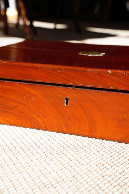 Antique Edwardian Oak & Brass Cutlery Box