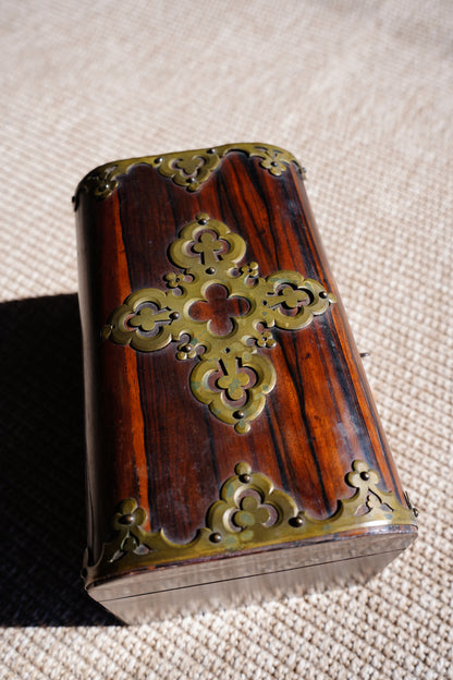 Antique Georgian Rosewood Domed Tea Caddy