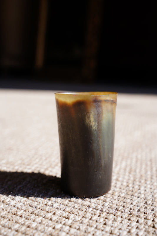 Antique English Horn Tumbler, Ca. 1890
