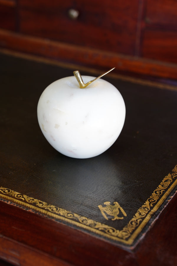 Vintage Marble Apple Paperweight secondary view