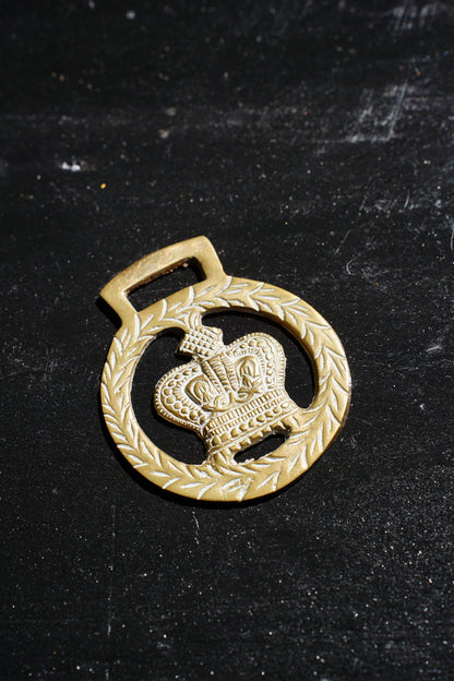 Vintage English Brass Medallion