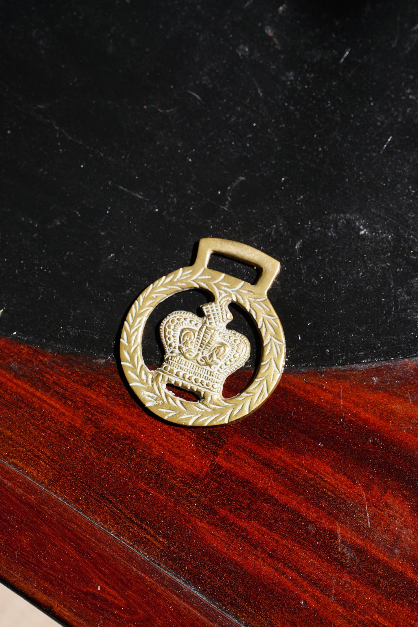 Vintage English Brass Medallion