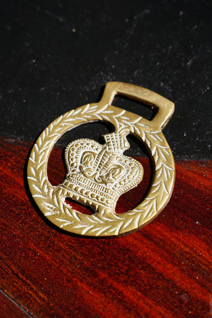 Vintage English Brass Medallion