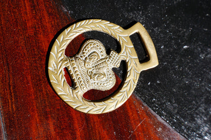 Vintage English Brass Medallion