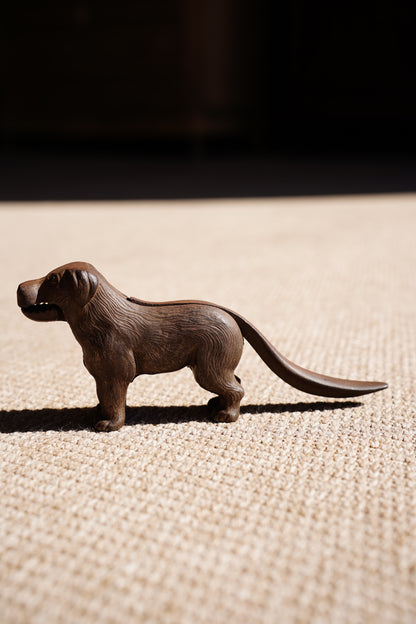 Vintage Cast Iron Dog Nutcracker, St Bernard