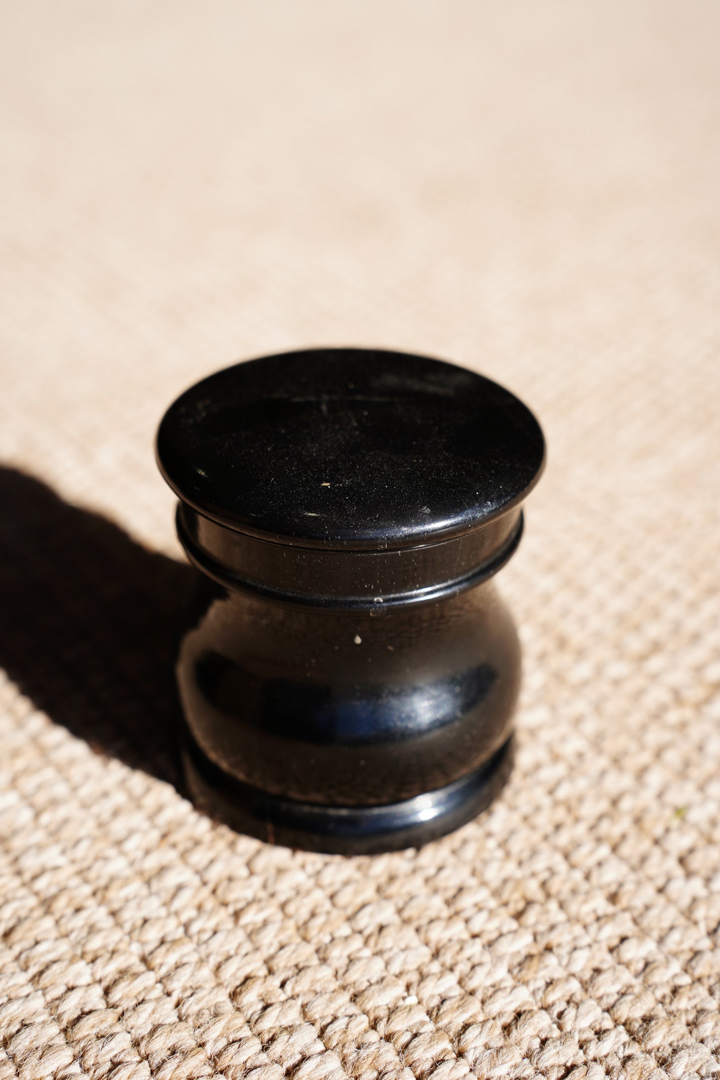 Antique English Ebony Trinket Box