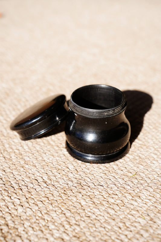 Antique English Ebony Trinket Box