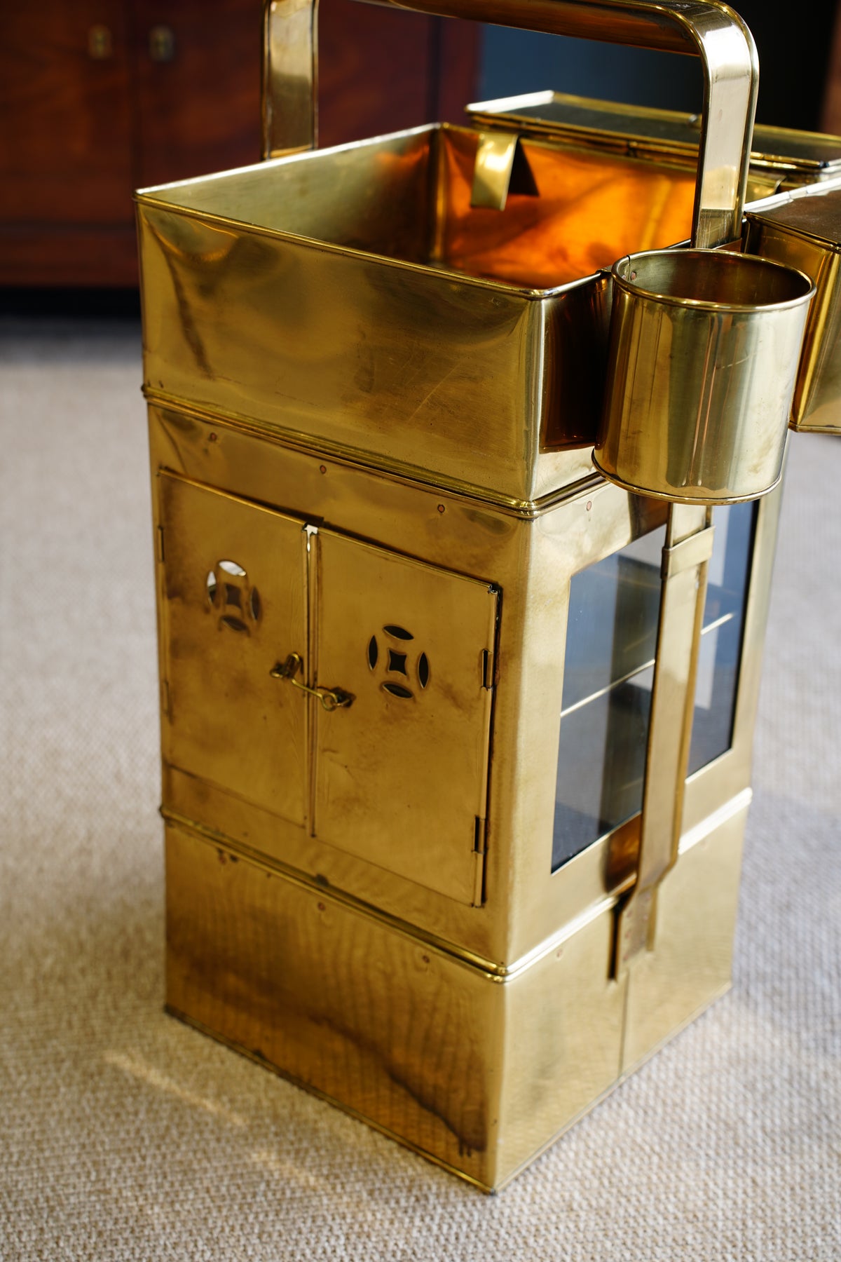 Vintage Brass Display Caddy, S'mores & Party Piece