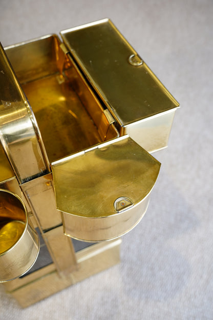 Vintage Brass Display Caddy, S'mores & Party Piece