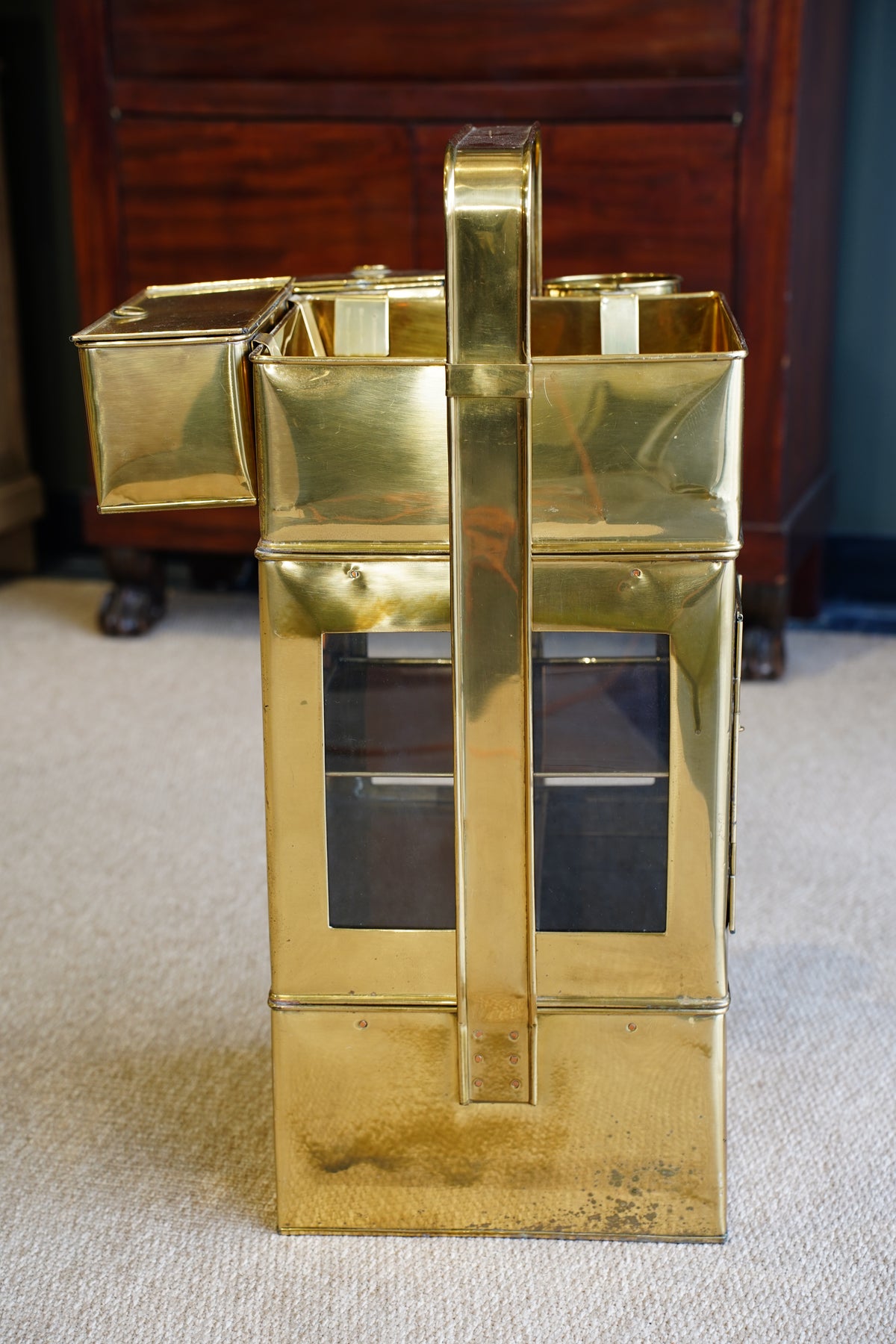 Vintage Brass Display Caddy, S'mores & Party Piece