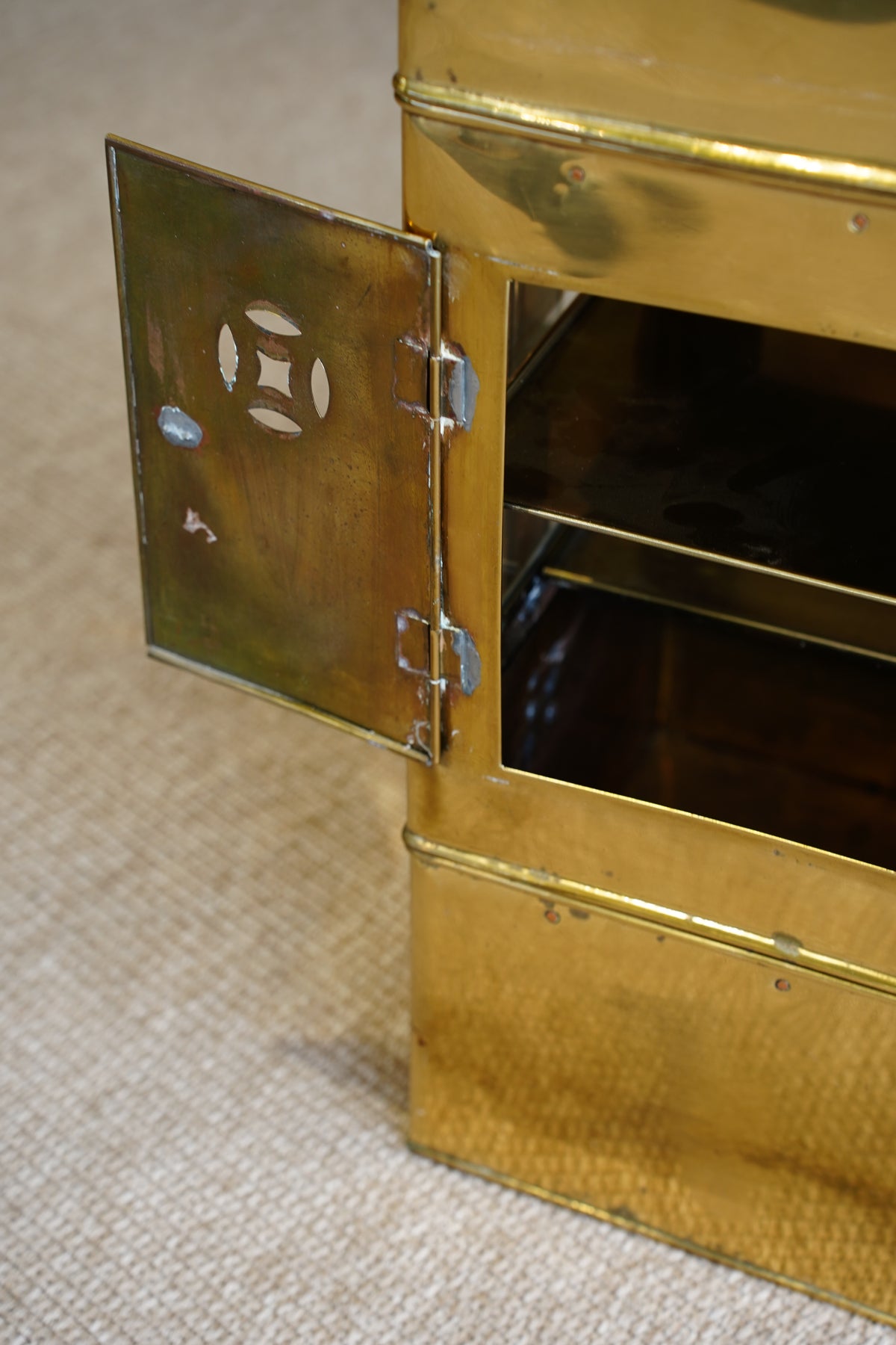 Vintage Brass Display Caddy, S'mores & Party Piece