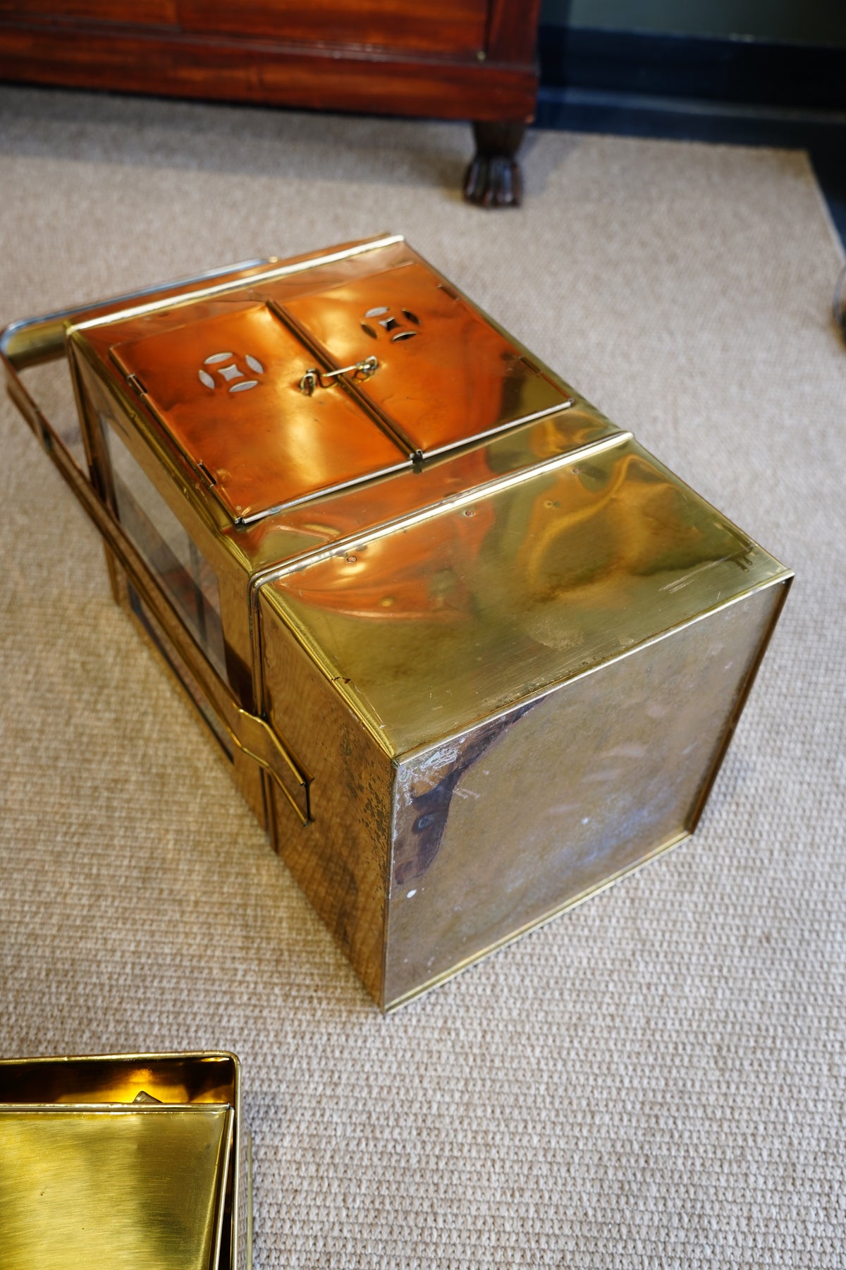 Vintage Brass Display Caddy, S'mores & Party Piece