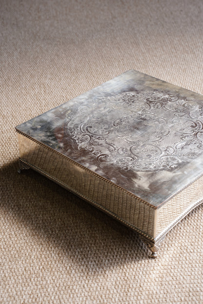 Vintage English Silver Plate Riser or Cake Stand