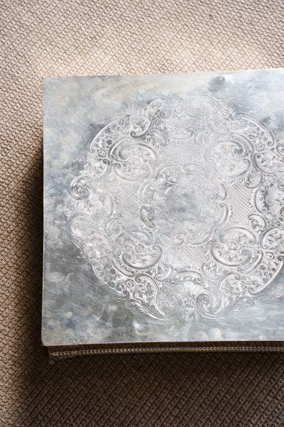Vintage English Silver Plate Riser or Cake Stand